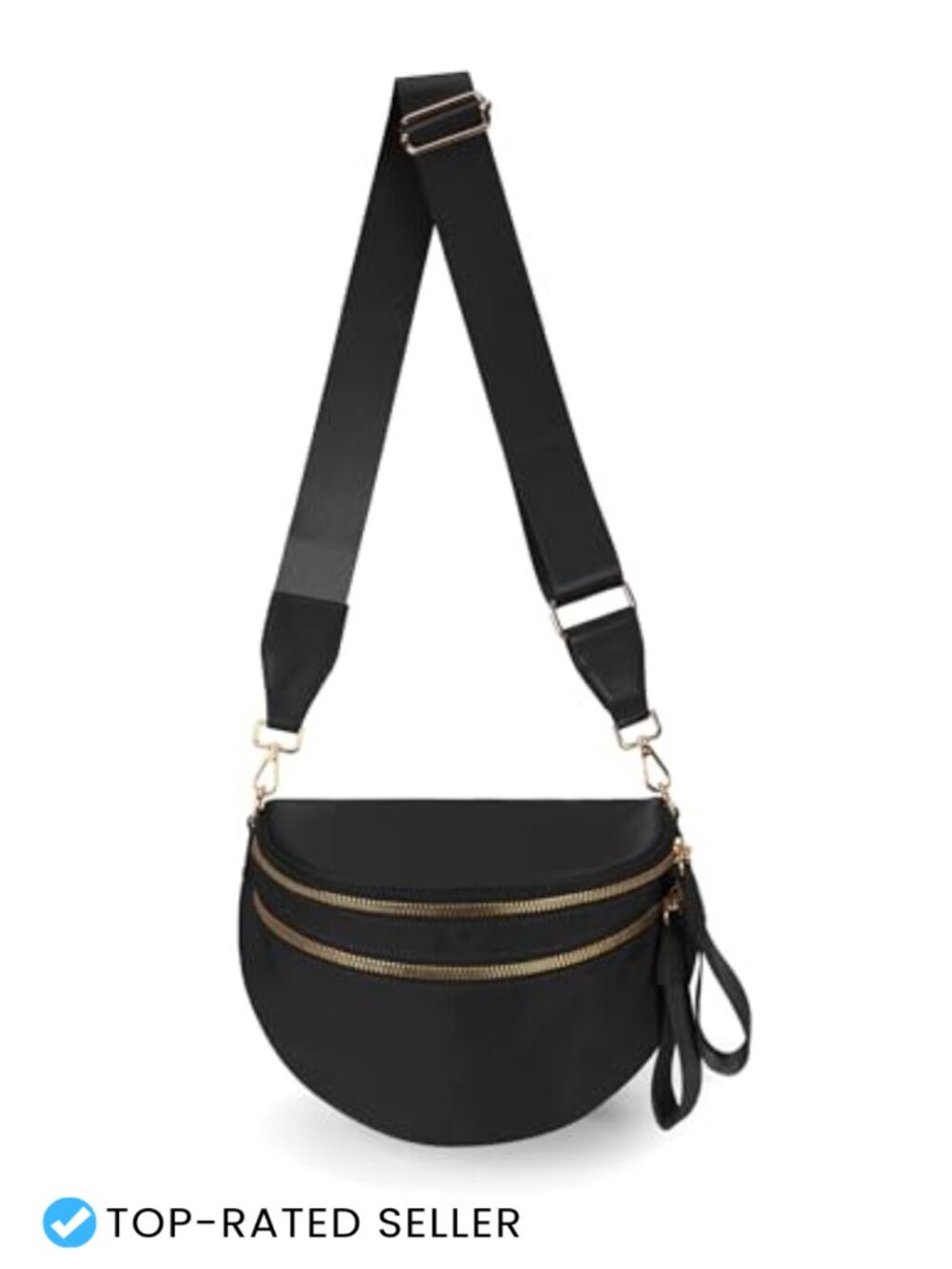 FEIBOON Nylon Crossbody Bag Bum Bag Fanny Pack Waist Pack for Women